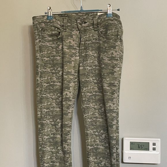 Rag & Bone Jeans Skinny Digital‎ Camo Camouflage USA Made Sz 29 EUC - Picture 2 of 13